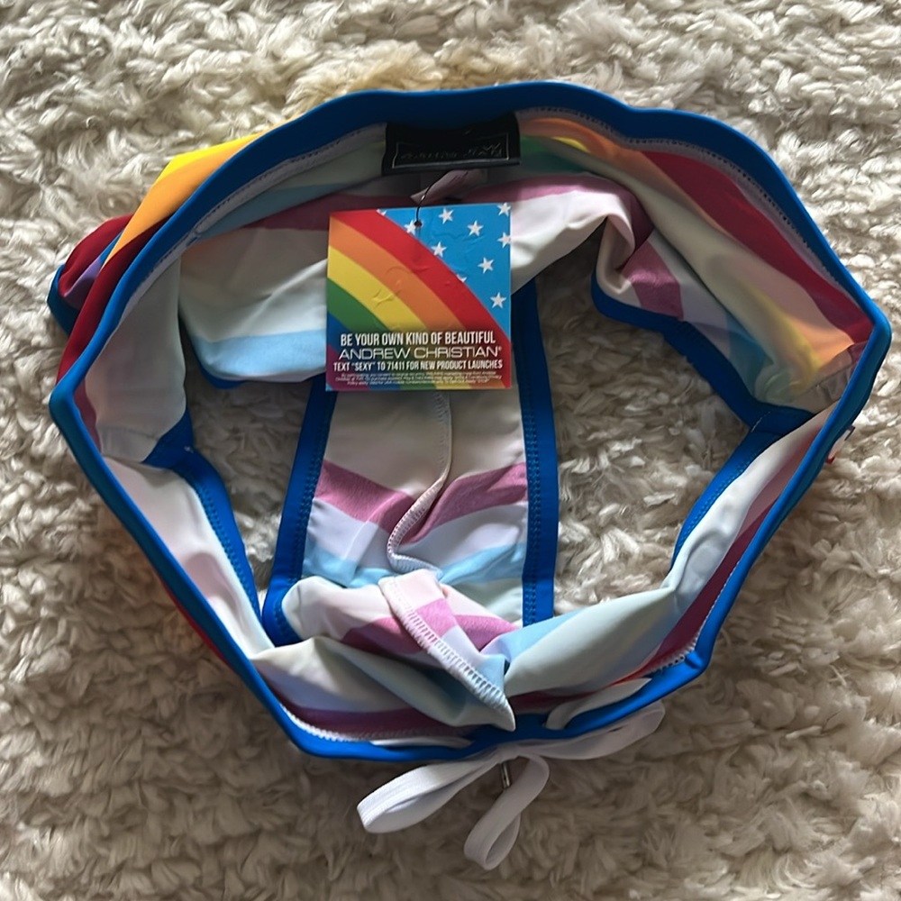 🌷 Andrew Christian Pride Stripe Bikini - Picture 5 of 5